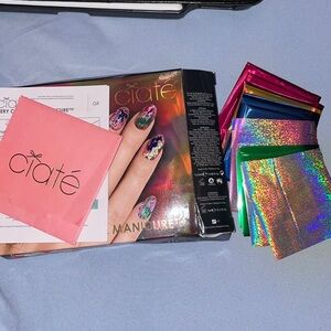 Ciate nail foils art sparkle shine craft creation multicolor rainbow bling